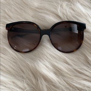 Chloé tortoise shell frame gradient sunglasses